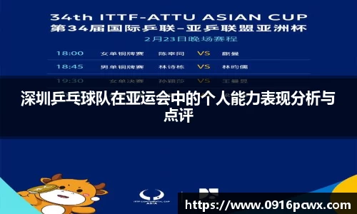 深圳乒乓球队在亚运会中的个人能力表现分析与点评